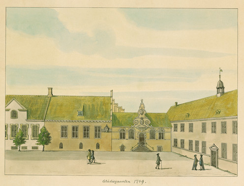 Universitetsgården, ca. 1749